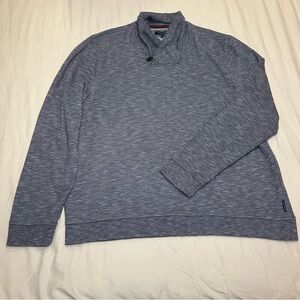 Ted Baker London Men’s Blue Shawl Collar Cable Knit Pullover Sweater Size 7